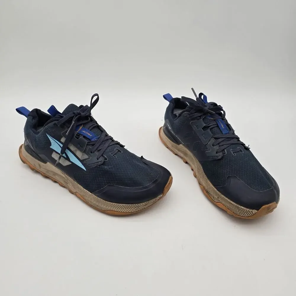 Altra Lone Peak 7 Mens Size 8 Navy Blue Trail Running Shoes Sneakers Zero Drop